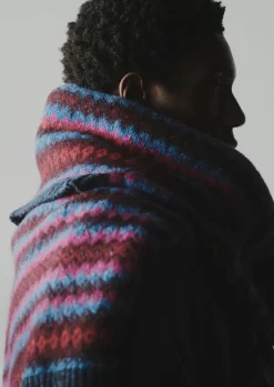 TOAST Knitwear*Soundwave Jacquard Crew Neck Sweater