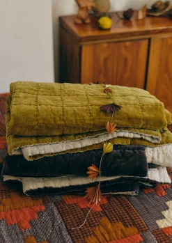 TOAST Textiles|Blankets & Throws*Stacked Check Patchwork Quilt