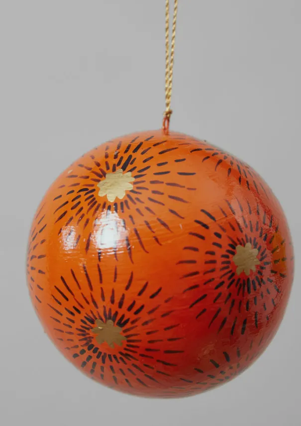 TOAST Christmas Decorations*Starburst Hand Painted Bauble