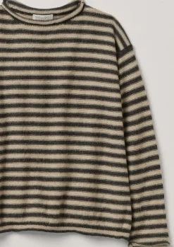 Women TOAST Loungewear|Knitwear*Stripe Alpaca Wool Sweater