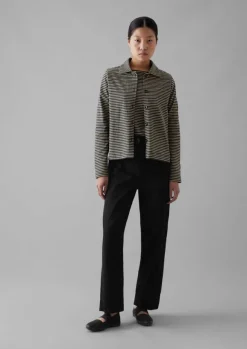 Women TOAST Jersey|Shirts*Stripe Cotton Jersey Shirt