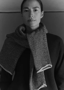 Women TOAST Linen|Jersey*Stripe Linen Cotton Sweater