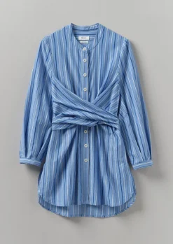 Women TOAST Tops & Tees*Stripe Poplin Wrap Front Shirt