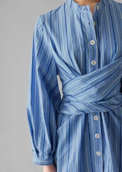 Women TOAST Tops & Tees*Stripe Poplin Wrap Front Shirt