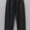 Women TOAST Trousers*Suki Wool Cotton Seersucker Check Trousers