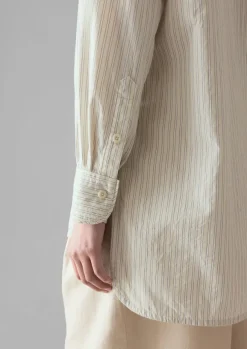 Women TOAST Shirts|Tops & Tees*Taro Stripe Cotton Poplin Shirt