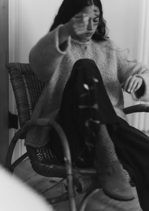 Women TOAST Jersey|Loungewear*Textured Cotton Alpaca Sweater