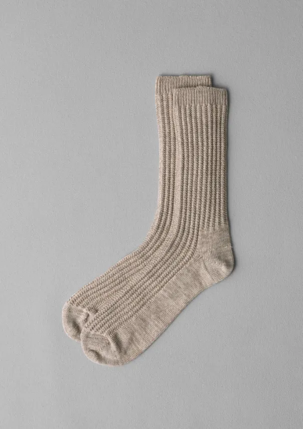 TOAST Socks*Textured Cotton Socks