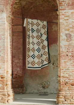 TOAST Textiles|Blankets & Throws*Tile Cotton Patchwork Quilt