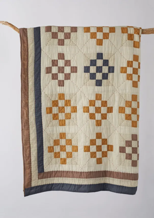 TOAST Textiles|Blankets & Throws*Tile Cotton Patchwork Quilt