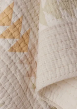 TOAST Textiles|Blankets & Throws*Triangle Patchwork Check Cotton Quilt