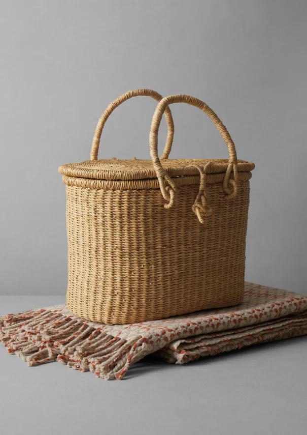TOAST Baskets*Veta Vera Grass Picnic Basket