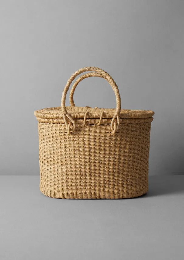 TOAST Baskets*Veta Vera Grass Picnic Basket