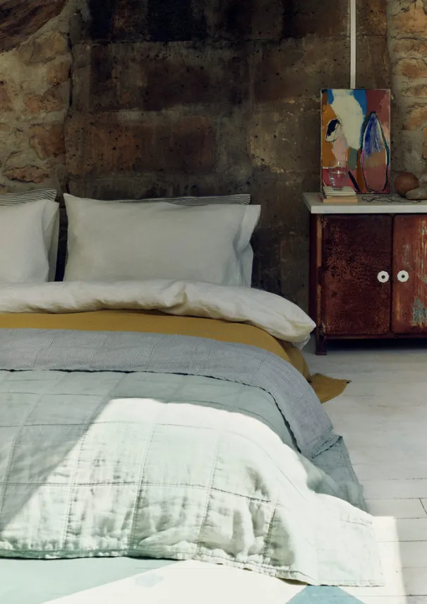 TOAST Textiles|Bed Linen*Washed Linen Cotton Duvet Cover