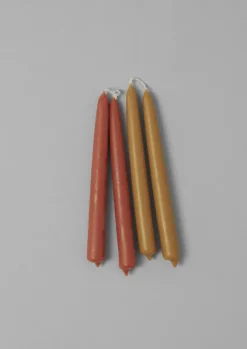 TOAST Candles & Holders*Wax Atelier Set of Four Dinner Candles