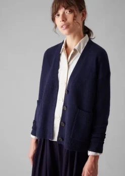 Women TOAST Cashmere|Knitwear*Wool Cashmere Boxy Cardigan