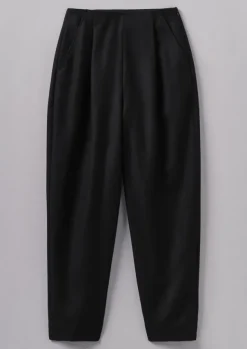Women TOAST Trousers*Wool Flannel Pleat Front Trousers
