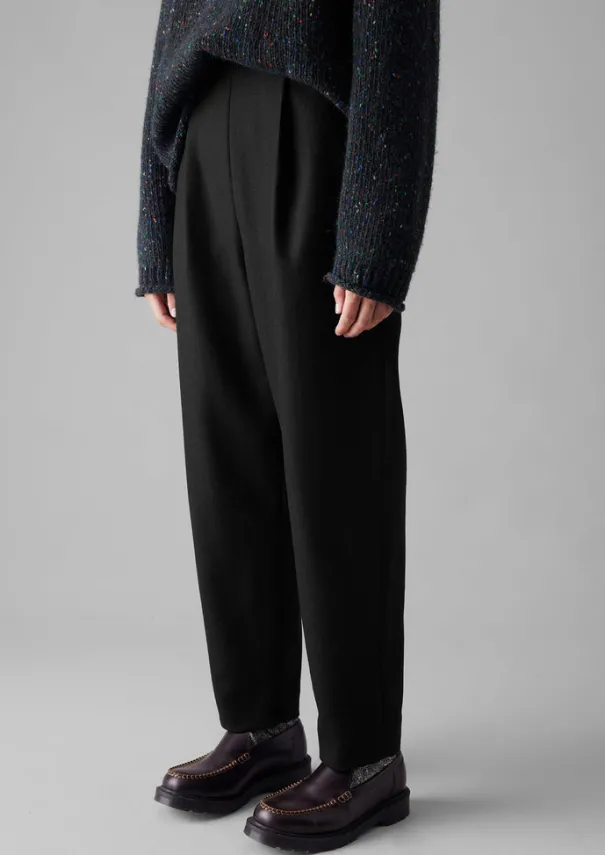 Women TOAST Trousers*Wool Flannel Pleat Front Trousers