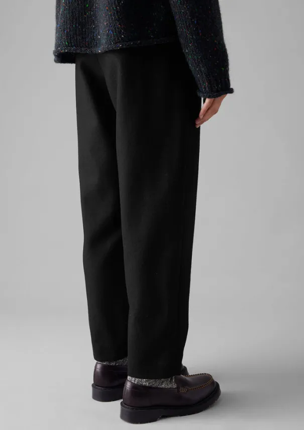 Women TOAST Trousers*Wool Flannel Pleat Front Trousers