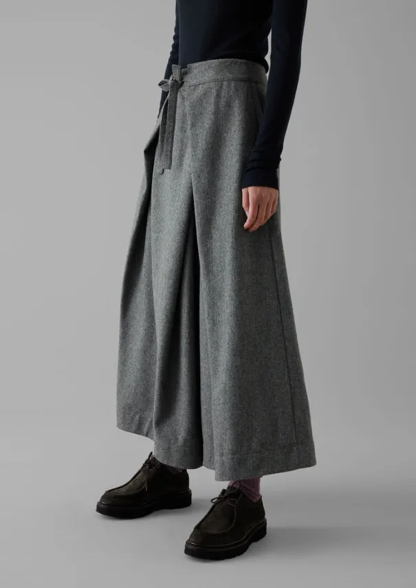 Women TOAST Skirts|Trousers*Wool Flannel Tie Front Culottes