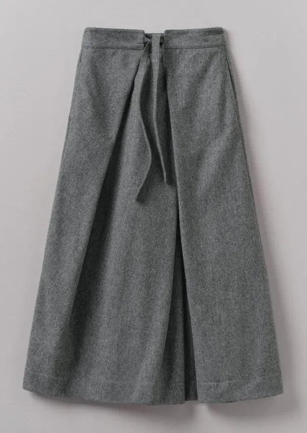 Women TOAST Skirts|Trousers*Wool Flannel Tie Front Culottes